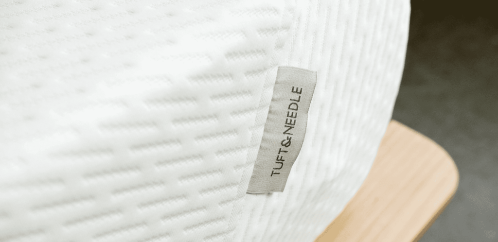 Tuft & Needle vs. Purple Mattress Comparison tuft and needle mattress label