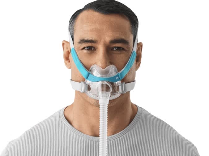 Best CPAP Masks of 2024: Expert Reviewed and Rated - Best Compact Mask - Fisher & Paykel Evora Full Face Compact CPAP Mask Fit Pack
