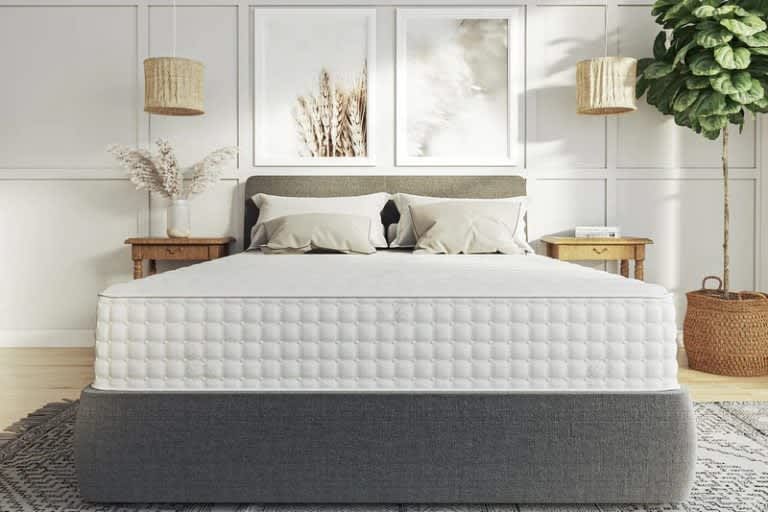 Best Organic Mattress of 2024 - Best for Combo Sleepers - Latex for Less Hybrid Latex Mattress