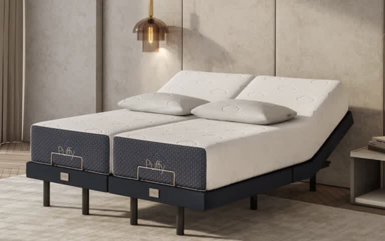 Best Mattress for Fibromyalgia - Best Mattress and Adjustable Bed Set - Puffy Cloud Smart Bed Set