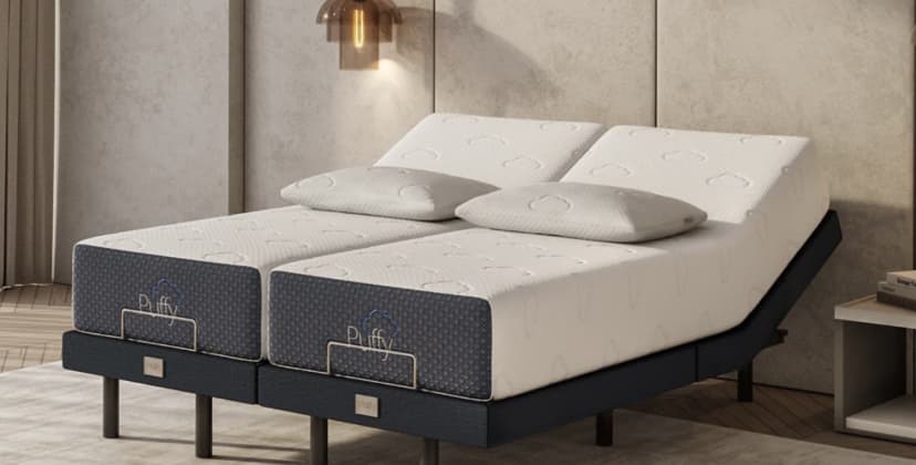 Best Mattress for Fibromyalgia - Best Mattress and Adjustable Bed Set - Puffy Cloud Smart Bed Set
