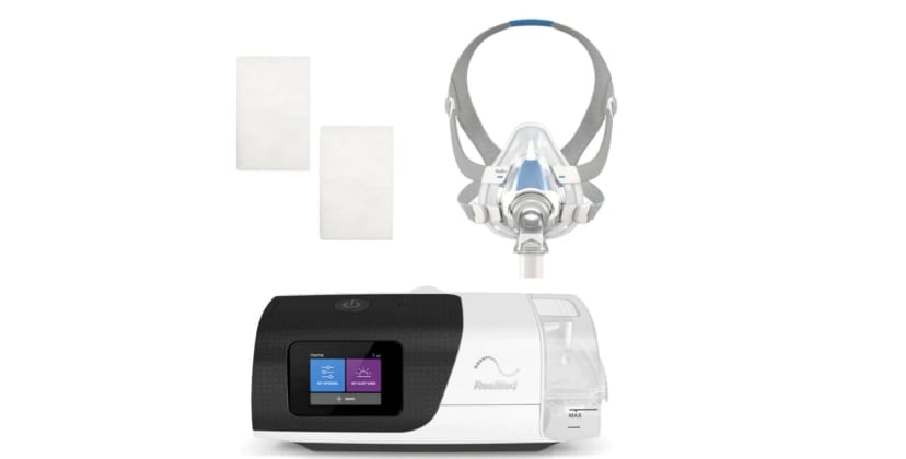 Best CPAP Machines of 2024 - Best for New CPAP Users - ResMed AirSense 11 AutoSet Basics Bundle with Full-Face Mask