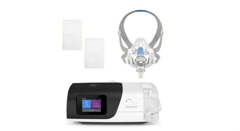 Best CPAP Machines of 2024 - Best for New CPAP Users - ResMed AirSense 11 AutoSet Basics Bundle with Full-Face Mask