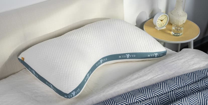 Best Pillows of 2024 - Best for Side Sleepers - Eli & Elm Cotton Side-Sleeper Pillow