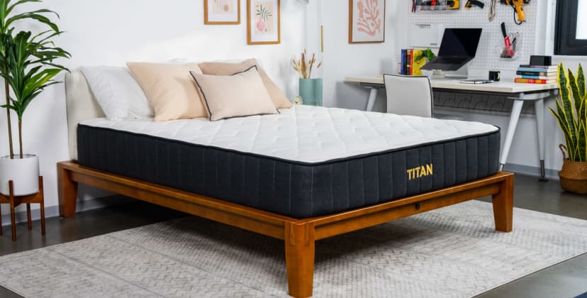 The Best Firm Mattress of 2024 - Best Mattress for Heavy Sleepers - Titan Plus